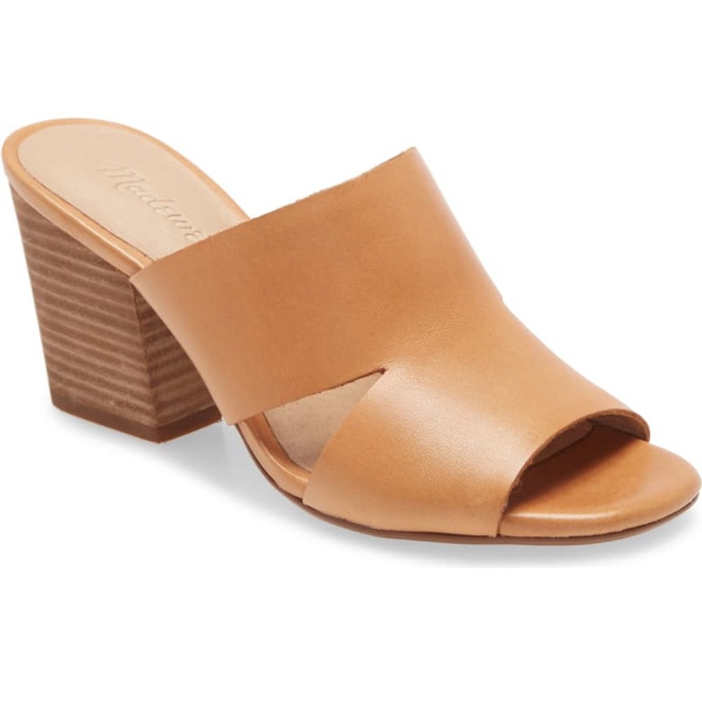 Madewell The Tessa Mule AH751 in desert camel leather - size 8
